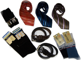 Аксессуары (галстуки, зонты, очки, ремни, чемоданы)