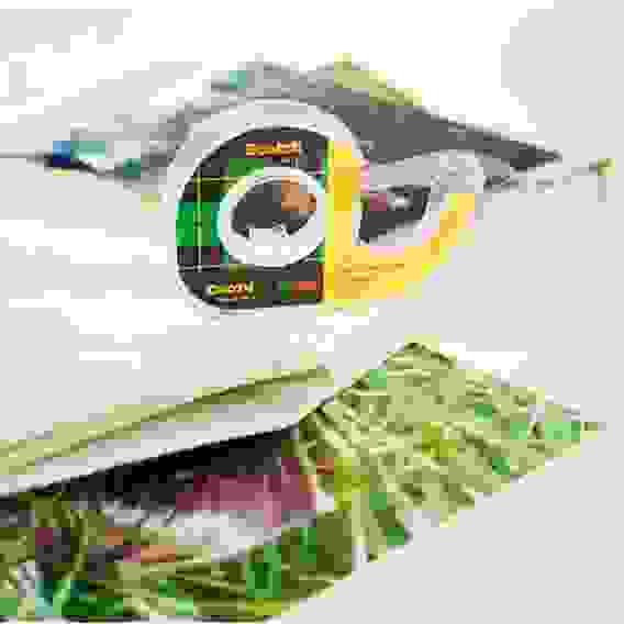 Клейкая лента канцелярская Scotch двухсторонняя прозрачная 12 мм x 6.3 м (2 штуки в упаковке)