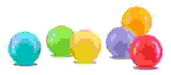 Набор игрушек для ванной Happy Baby Iqbubbles