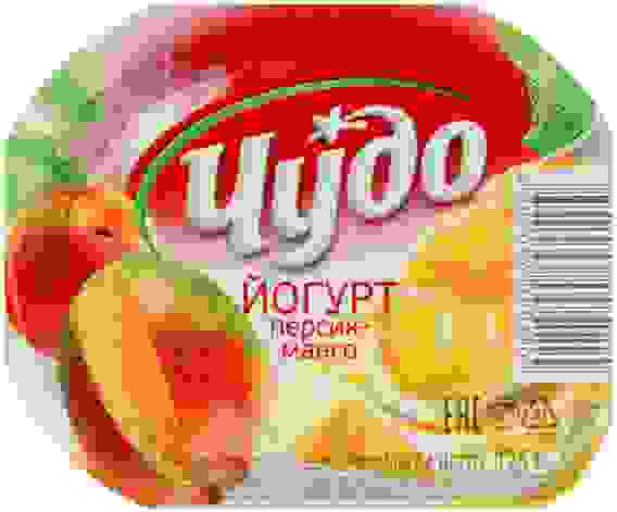 Йогурт &quot;Чудо&quot; персик-манго, 2,5% 125г