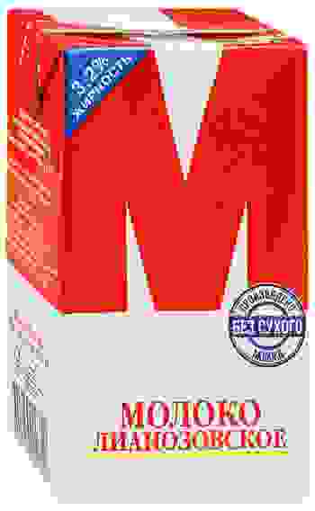 Молоко М Лианозовское ультрапастеризованное 3,2%, 950г