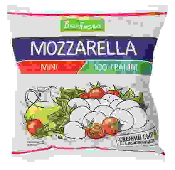 Сыр Bonfesto Моцарелла 45%, 100г (12 шариков)