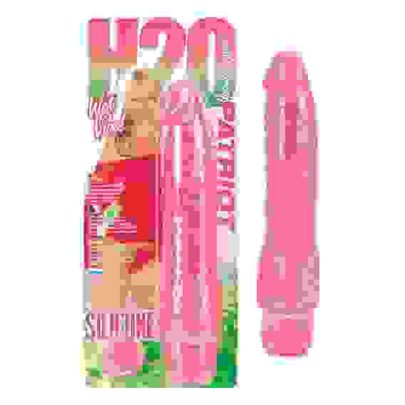 Вибратор из нежнейшего материала розового цвета - 22 см