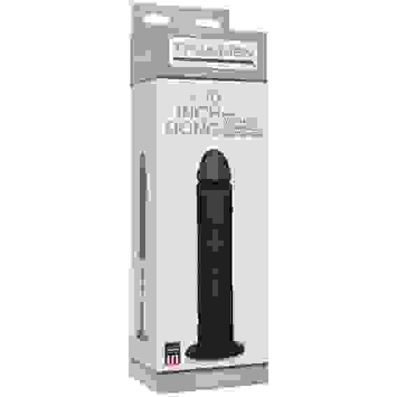 Черный фаллоимитатор на присоске - 27 см