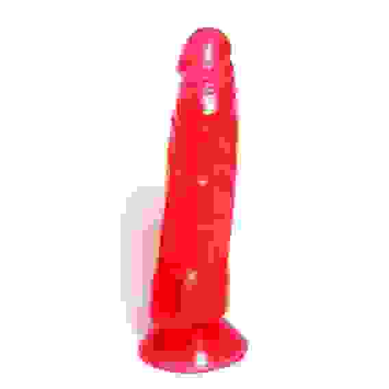 Фаллоимитатор гелевый с присоской на основании - 17 см