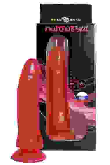 Фаллоимитатор гелевый с присоской на основании - 17 см