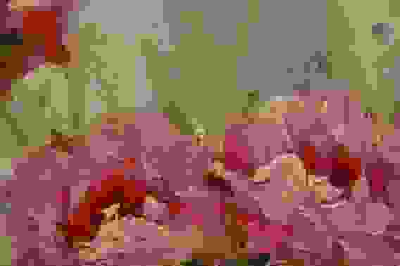 Картина маслом &quot;Букет с пионами&quot;