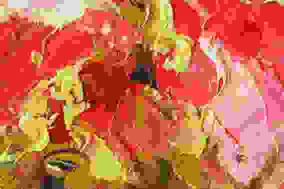 Картина маслом &quot;Ваза и пионы&quot;