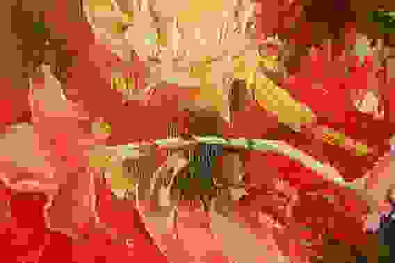 Картина маслом &quot;Ваза и пионы&quot;