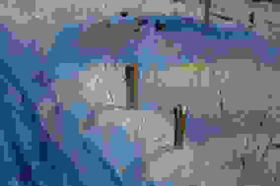 Картина маслом &quot;Зима в деревне&quot;