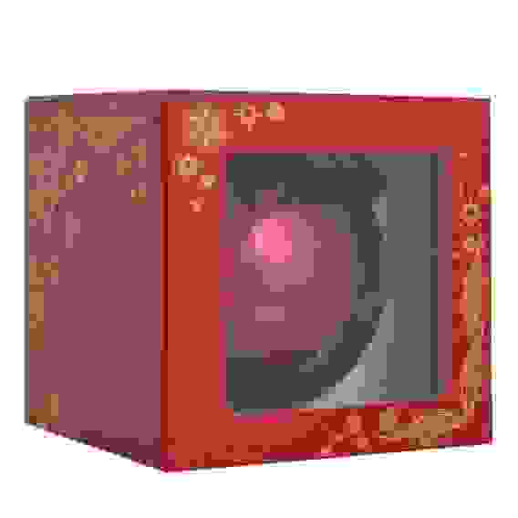 Новогоднее подвесное украшение &quot;Шар&quot;, цвет: малиновый