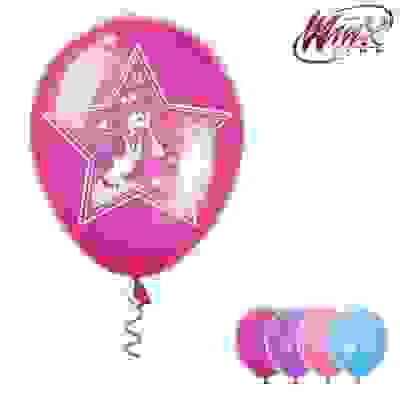 Набор шариков &quot;С днём рождения&quot;, звёздочка, феи ВИНКС: Блум, 5 штук