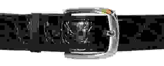 Ремень из кожи крокодила (живот)